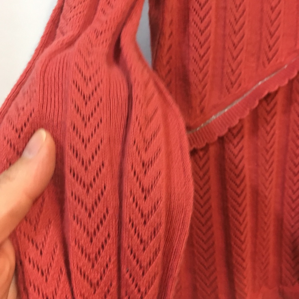 Tabitha- Anthropologie coral cardigan - Picture 7 of 8